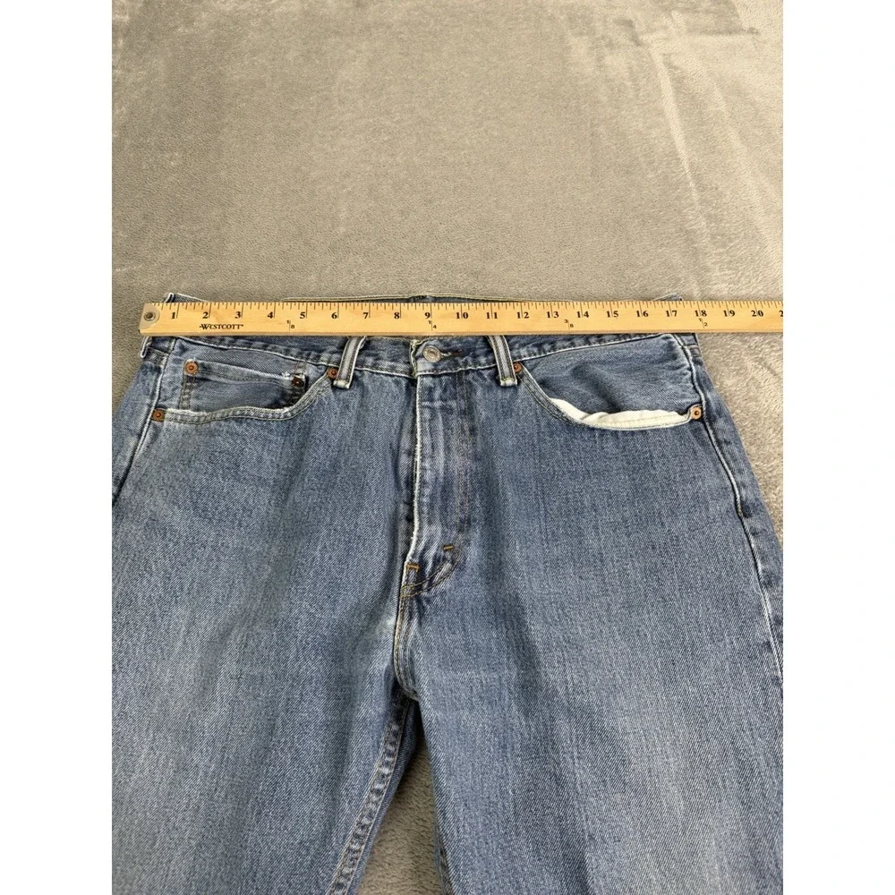Levi's 505 Regular Fit Straight Jeans Men's Size 36X30 Blue
